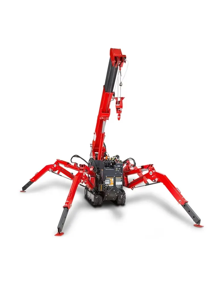 Small Crawler Spider Crane 3 Ton Wireless Remote Control Telescopic Arm 360 Degree Urban Construction Electric/Diesel