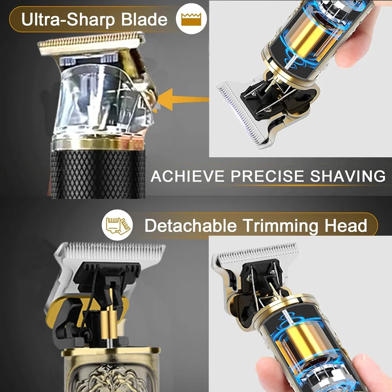 Vintage Men's Hair Clipper Men's Mower Haircut Shaver Barber Mower A Razor for Men Cutter Beard Trimmer Hair Cutting Machine