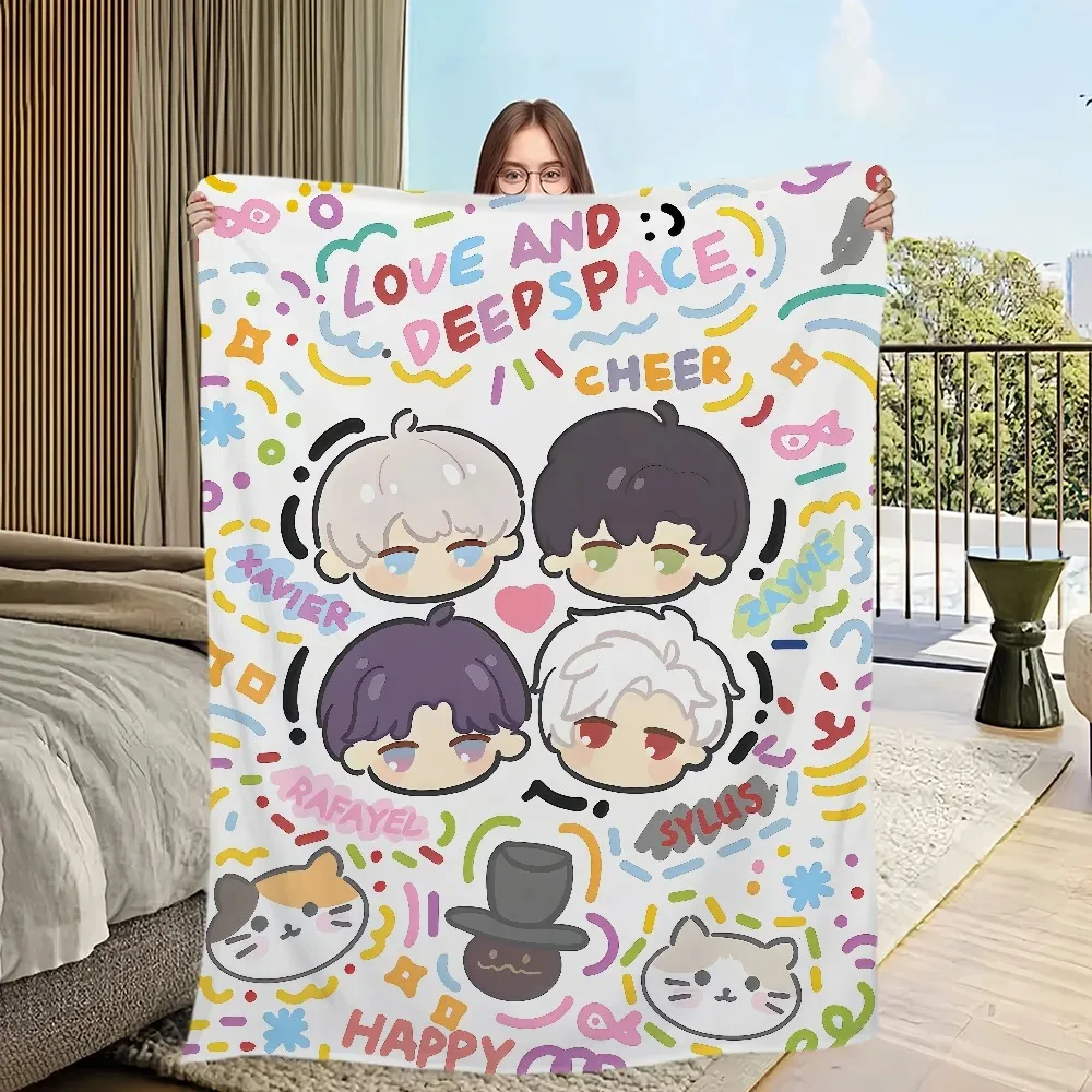 لعبة الحب والمساحة العميقة بطانية الفانيلا الناعمة مريحة لتزيين المنزل غطاء السرير دفء الشتاء بطانية أريكة ناعمة