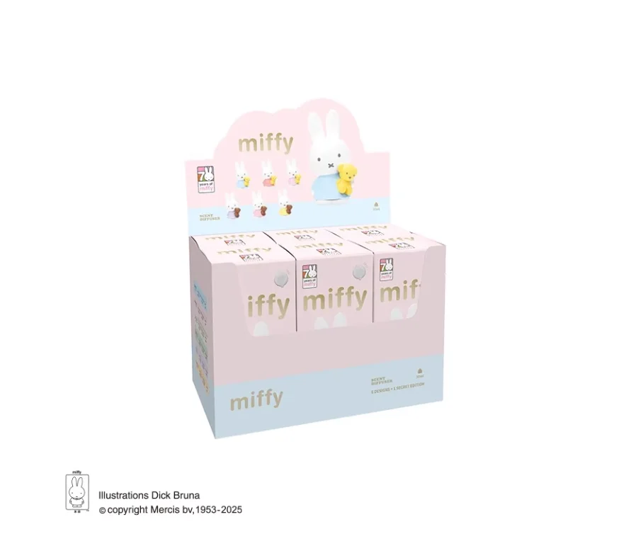 New Original Miffy Scent Diffuser Aroma Series Blind Box Fire Free Aroma Ornament Figure Anime Doll Christmas Gifts
