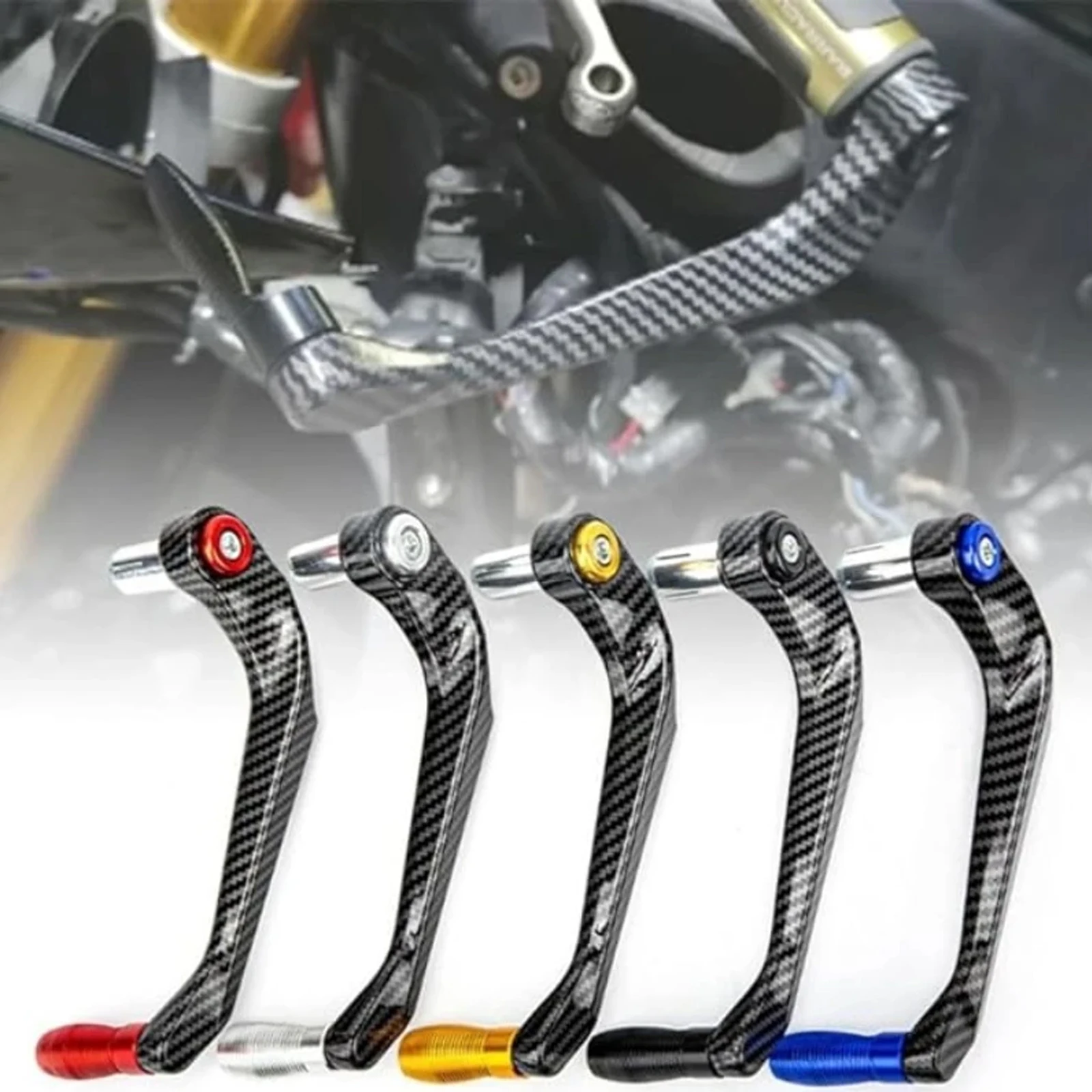 العالمي للدراجات النارية CNC سبائك الألومنيوم المقود دواسة فرامل رافعة قفازات واقية لليد حامي تعديل الملحقات Handguard