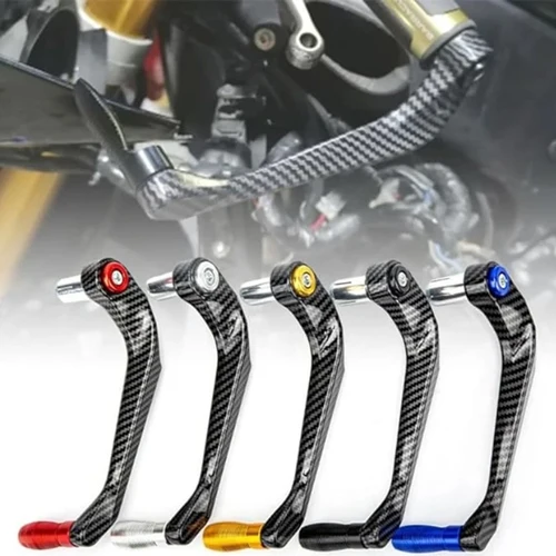 Imagen 2 del producto Palanca de embrague de freno de manillar de aleación de aluminio CNC Universal para motocicleta Protector de mano accesorios de modificación guardamanos
