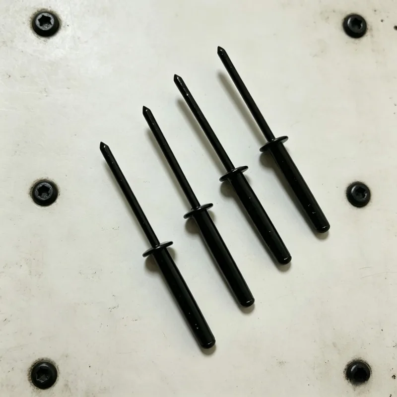 100pcs Full Black Painted Aluminium Trifold Blind Rivets Nail Pop Bulb Blind Rivet Structural Blind Rivet