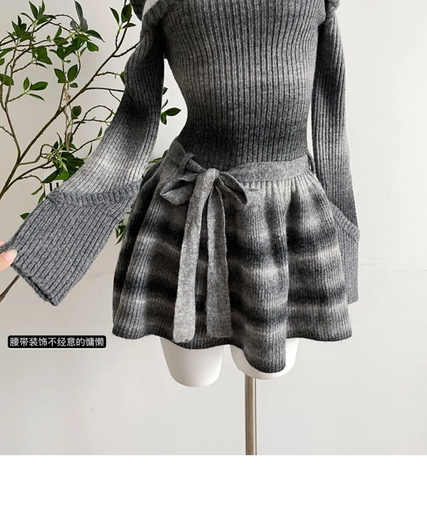 Knitted Dress Elegant Party Dresses Woman Birthday Dress Dresses 2024 Women Autumn Dress Women Clothing Y2k Lolita Clothing