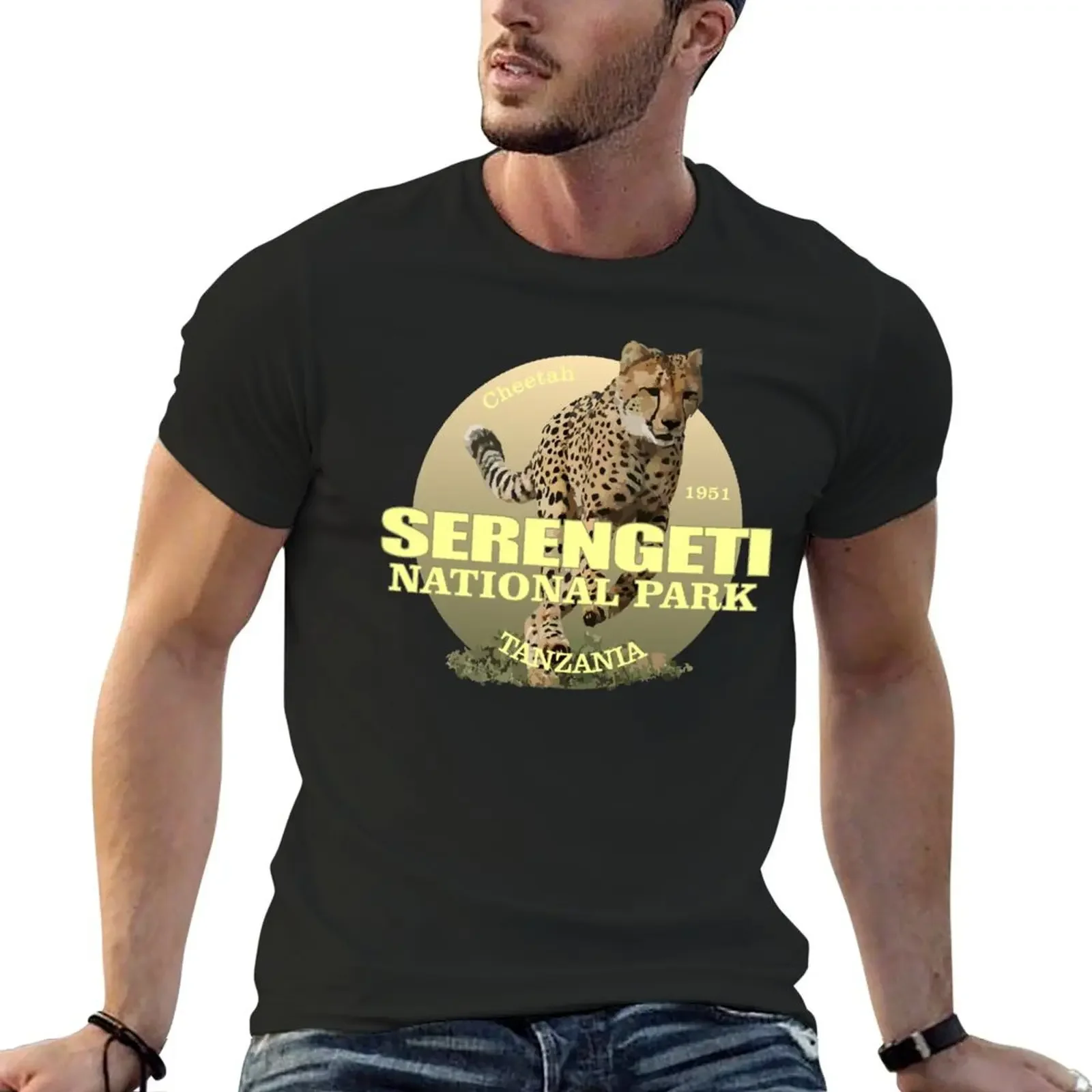 

Serengeti National Park (Cheetah)(WT) T-Shirt plus size tops custom t shirt tops mens white t shirts