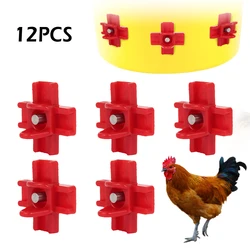 12 pcs Automatic Chicken Waterer Hens Quail Birds Drinking Bowls Chicken Coop Chick Nipple Drinkers Poultry for Animal Supplies