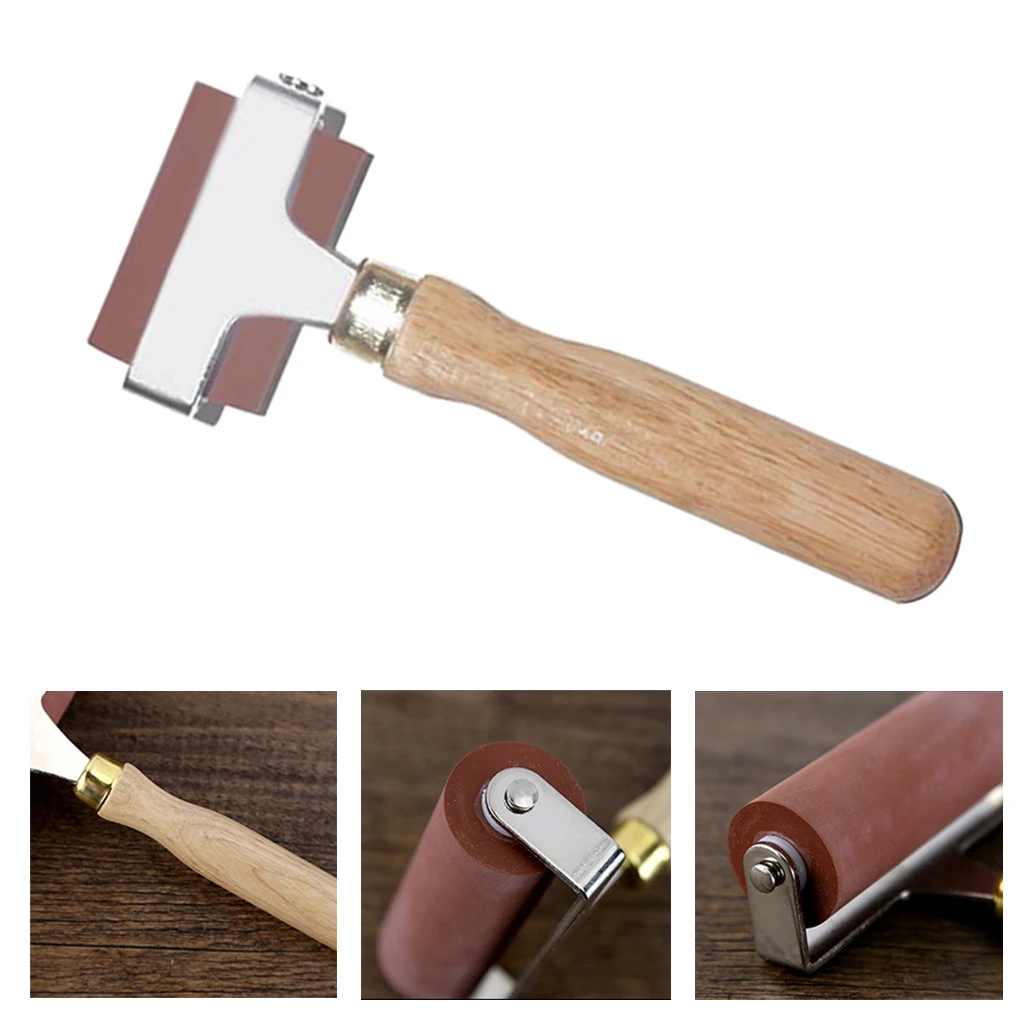 الثقيلة لينة المطاط براير الأسطوانة ، الحبر قضيب الأسطوانة ، فرشاة الفن الحرفية للطباعة النفط اللوحة خلفية أداة