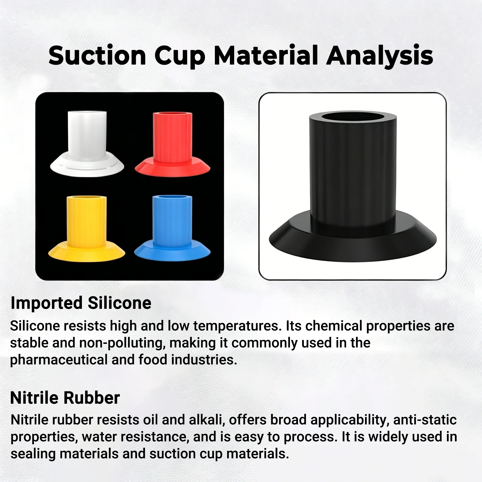 5pcs/pack SGP Series Vacuum Suction Cups Thin Single Layer Bag Opening Vacuum Suction Cup For Film Bag Handling SGP15/20/24/30