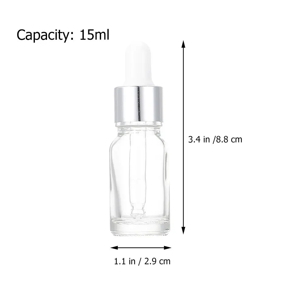 12Pcs Small Dropper Bottles Exquisite Glass Containers for Aromatherapy Portable Glass Dropper Bottle Essential Oil Bottles view 4