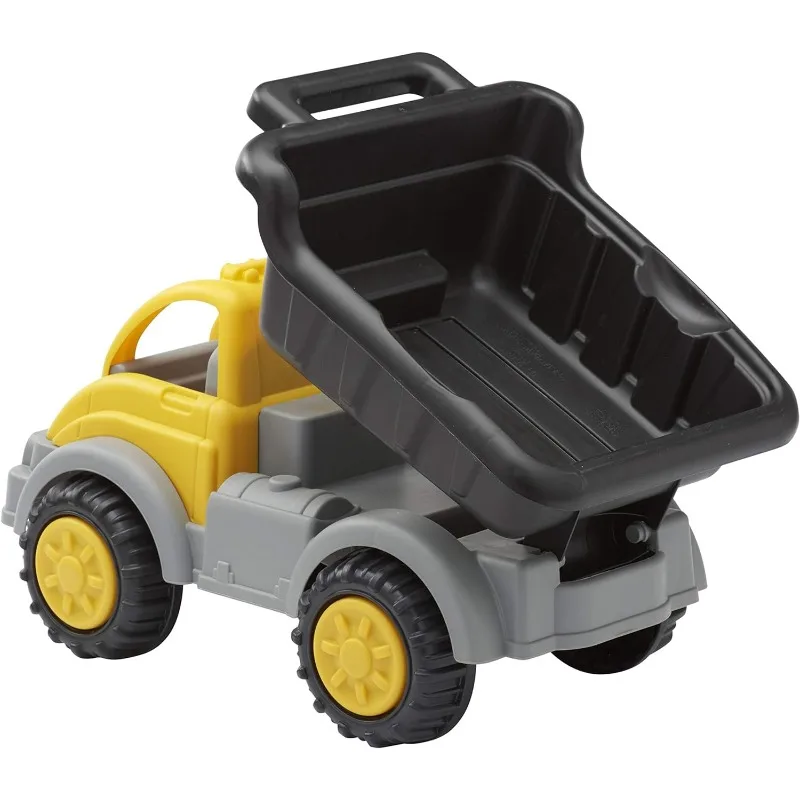 American Plastic Toys Kids Gigantic Dump Truck, Made In USA, Tilting Dump Bed, Knobby Wheels, & Metal Axles Fit for Indoors