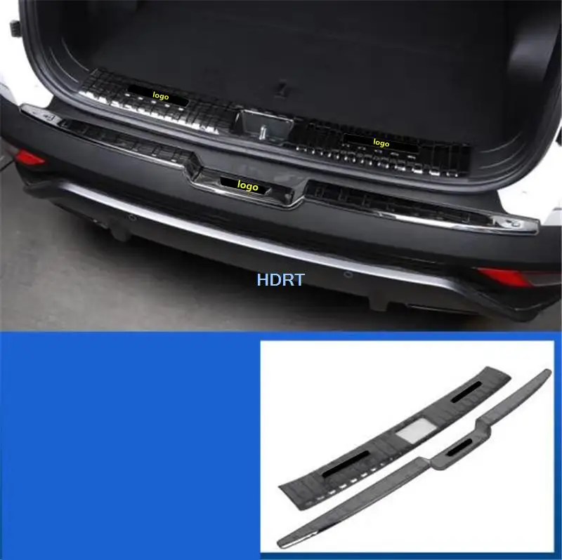 

Car Styling For Hyundai Tucson NX4 2021 + Stainless Steel Rear Guard Trunk Tail Door Plate Trim Protector Decoration Accessories