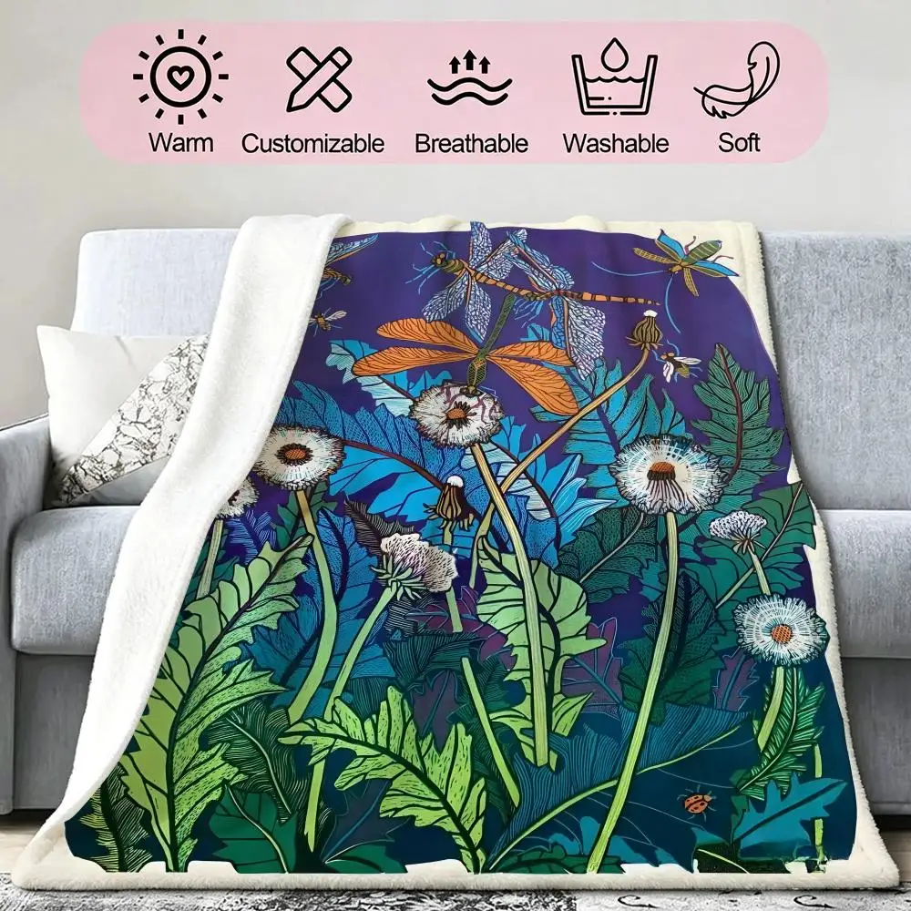 E-Elina Adrshina Famous Artist Throw Soft Cozy Flannel Blanket for Couch Sofa Bed, Mid-Century Modern Art Lover Gift