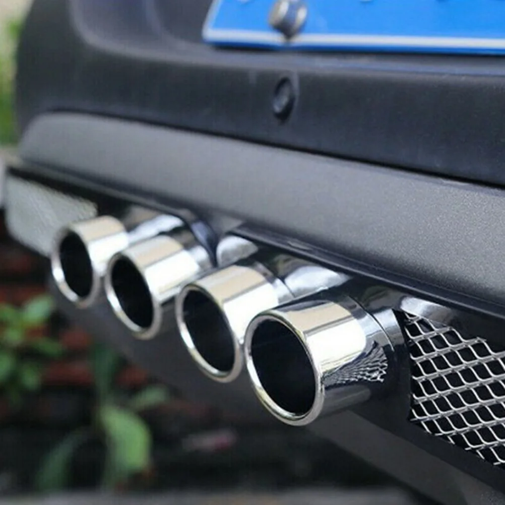 

Exhaust Tail Pipe Sticker Car Decorative Decal Simulation Grid Style Diy Car Styling Sticker Auto Body Trim Accessories
