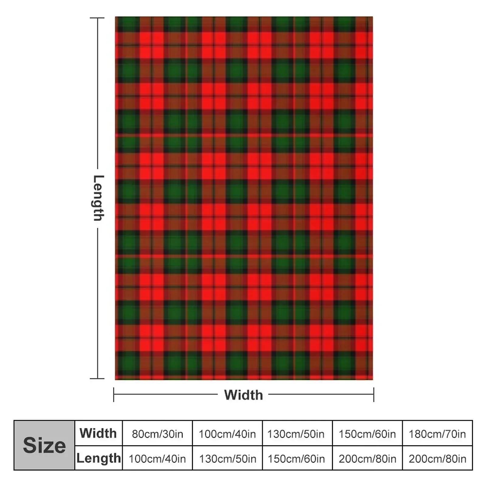 Clan Kerr Tartan Throw Blanket Hairy for sofa Blankets