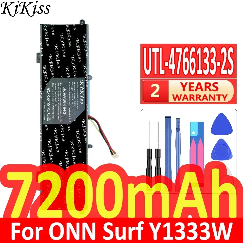 7200mAh KiKiss Battery UTL-4766133-2S 5072300P For ONN Surf Y1333W WU133W K1412W 100002434 100003497 For Haier Leadpie M1