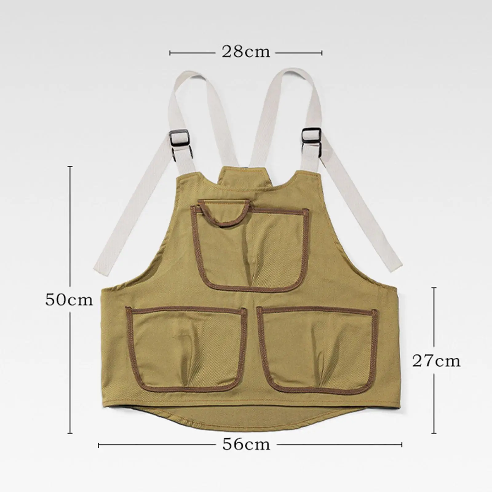 Work Apron Storage Pouch with Tool Welding Orchard Garden Pencils Pinafore for Hiking Hunting Shooting Fishing Camping