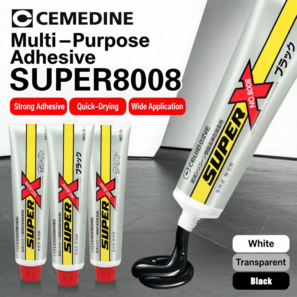 Wholesale Japan Cemedine Super X 8008 Elastic Adhesive Electronic Sealant Adhesive Multipurpose Super Glue AX-250 Cemedine 8008