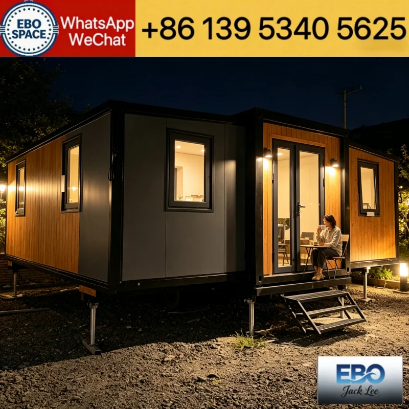 Mobile Prefab Capsule Cabin 20ft Waterproof Sound Insulation Space Capsule Hotel For Scenic Spot