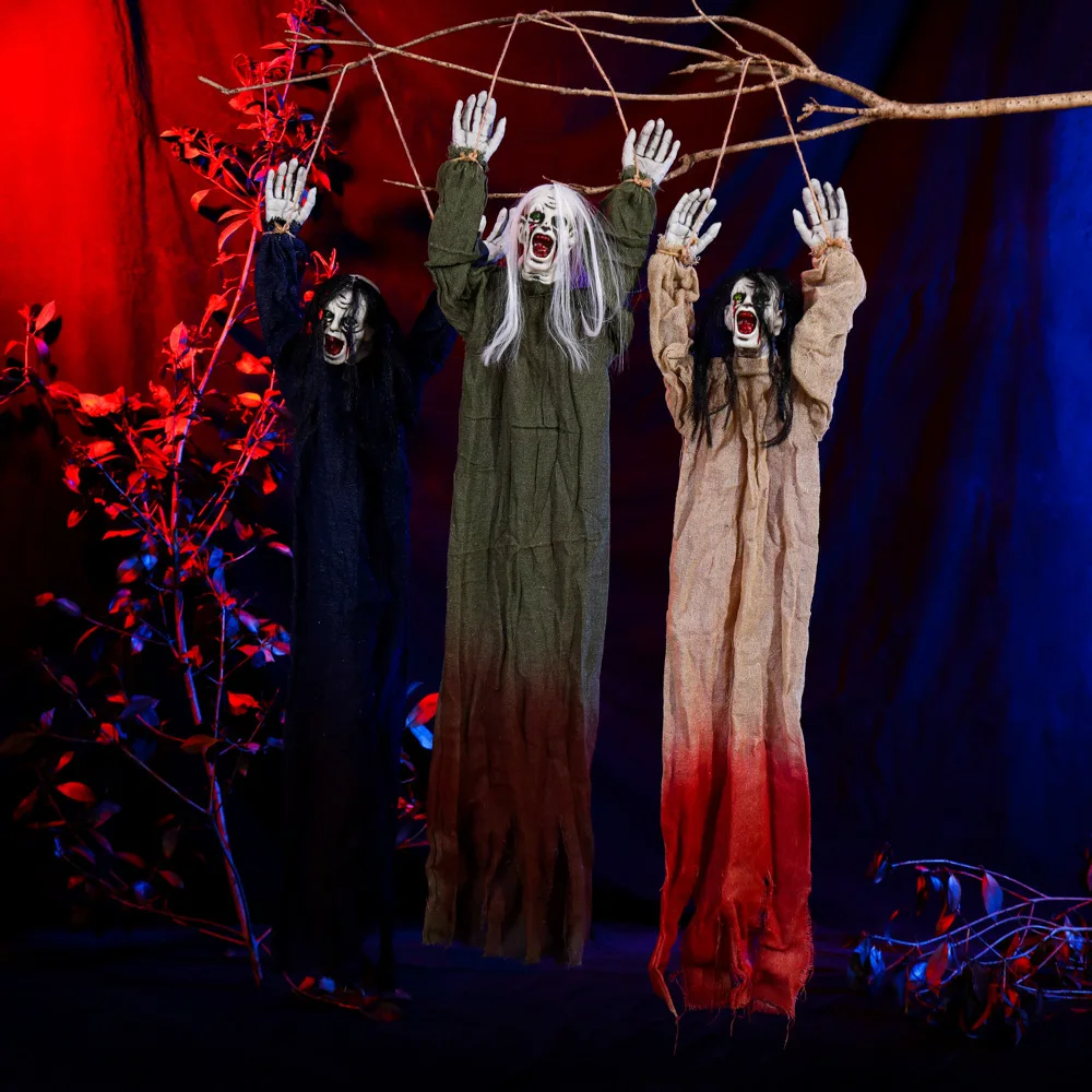 

Halloween Room Decoration Crawling Long Hair Scary Party Room Atmosphere Decoration Props