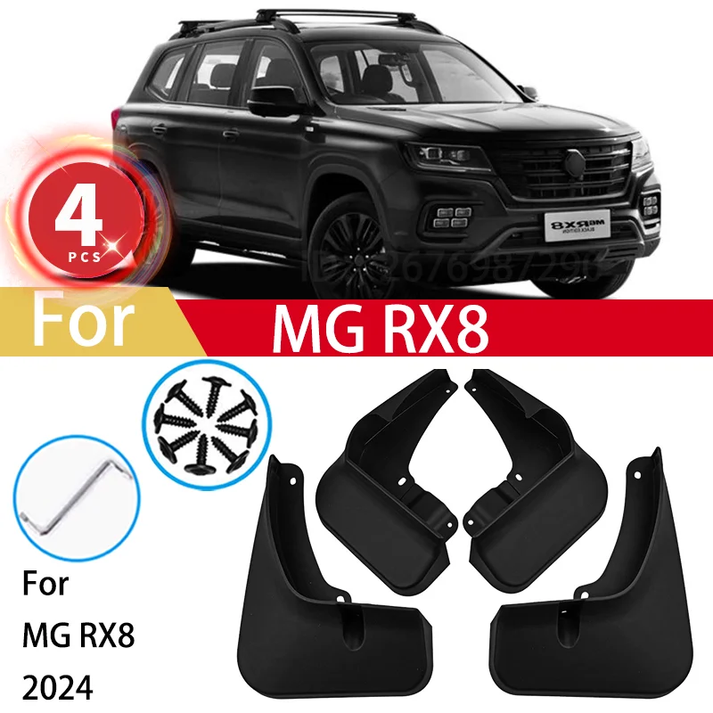 

4Pcs Mudguards For MG RX8 2024 Mud Flaps Splash Guards MudFlaps Front Rear Fender Car Accessories