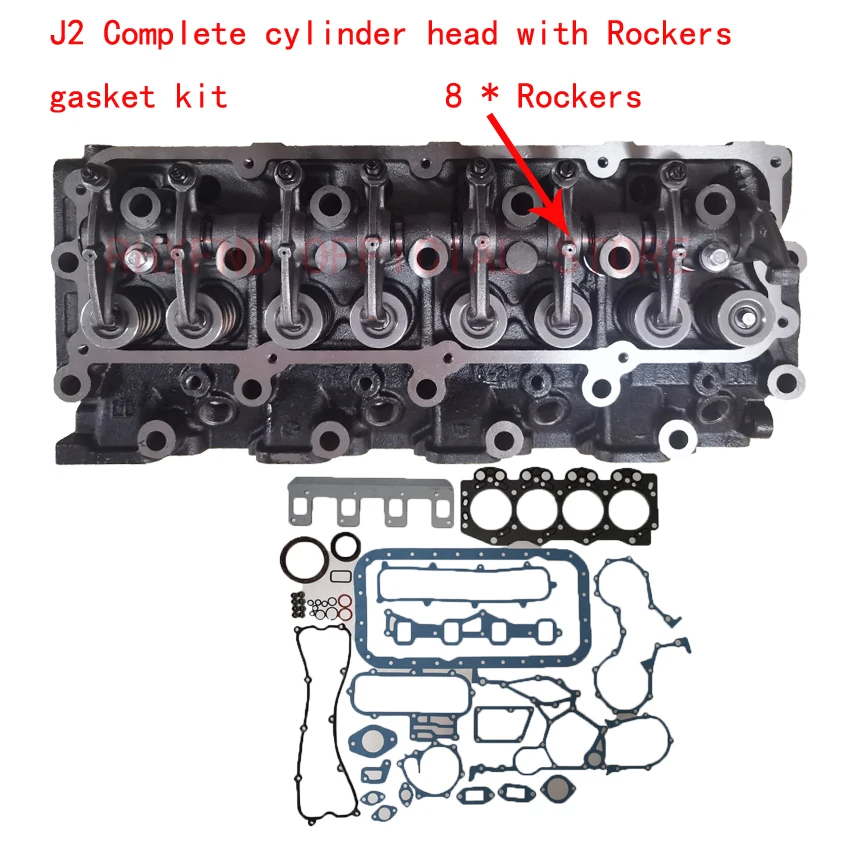 Engine Bare Cylinder Head J2 OK65A-10-100 OK65C-10-100 AMC 909 060 For KIA Pregio Bongo Besta GS K2700 2665CC 1998-