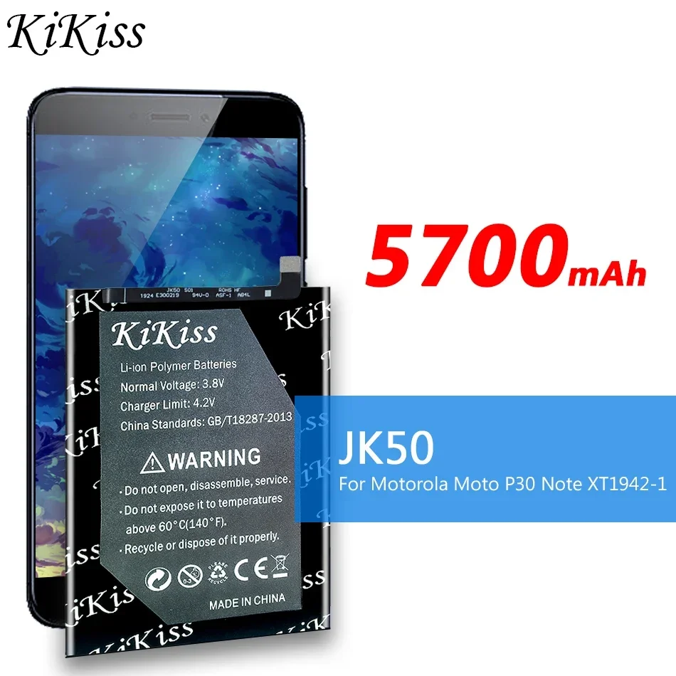 5700mAh JK50 Battery for Motorola Moto One Power P30 Note XT1942-1 XT1942-2 Smart Phone Batteries