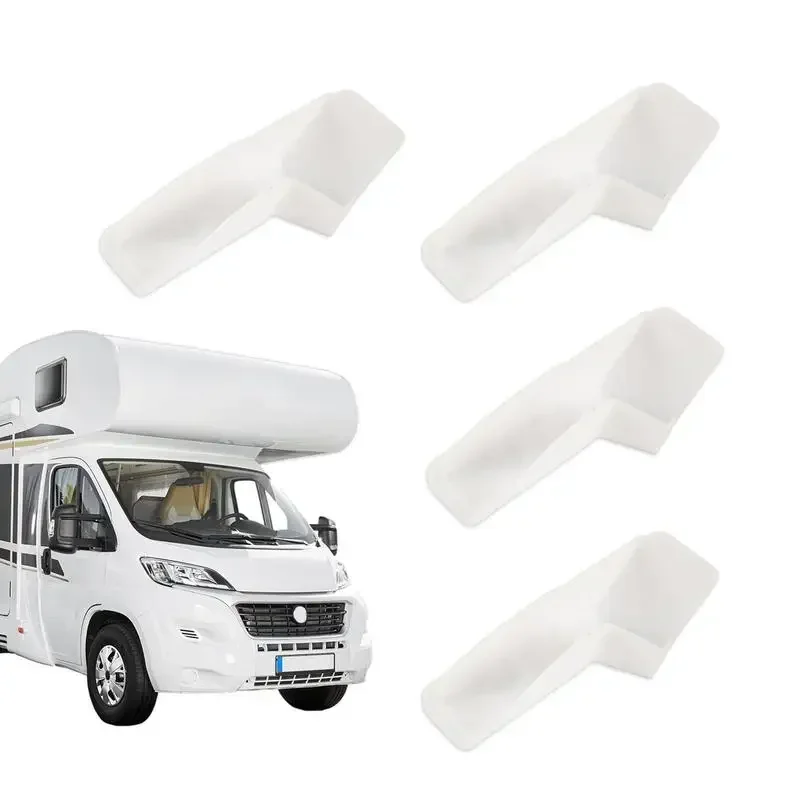 1 قطعة RV سقف قناة المياه RV مزراب ينبثق مزامير صغيرة لشرفة المراقبة RV سقف بالتنقيط حافة مزراب موسع أدلة مياه الأمطار بعيدا