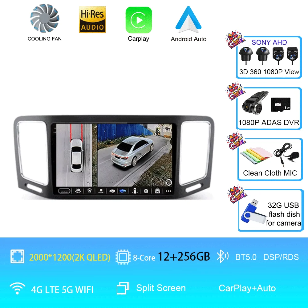 Car Radio Android Auto Stereo For Volkswagen VW Sharan SEAT Alhambra 7N 2010-2022 Multimedia Player GPS Carplay 4G BT Wifi Video image 3