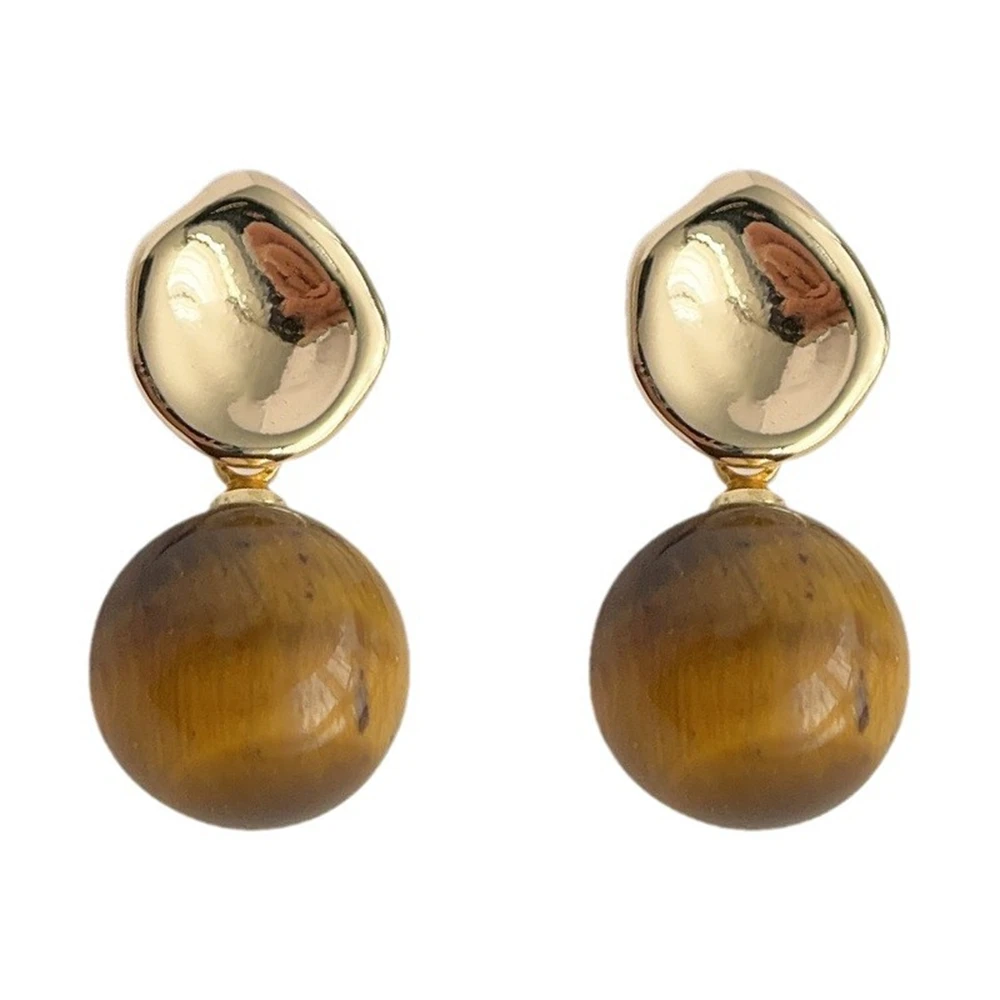 

Стиль Майяра, модные ретро-шпильки из натурального камня тигрового глаза, женские уникальные универсальные легкие роскошные элегантные элитные ювелирные изделия