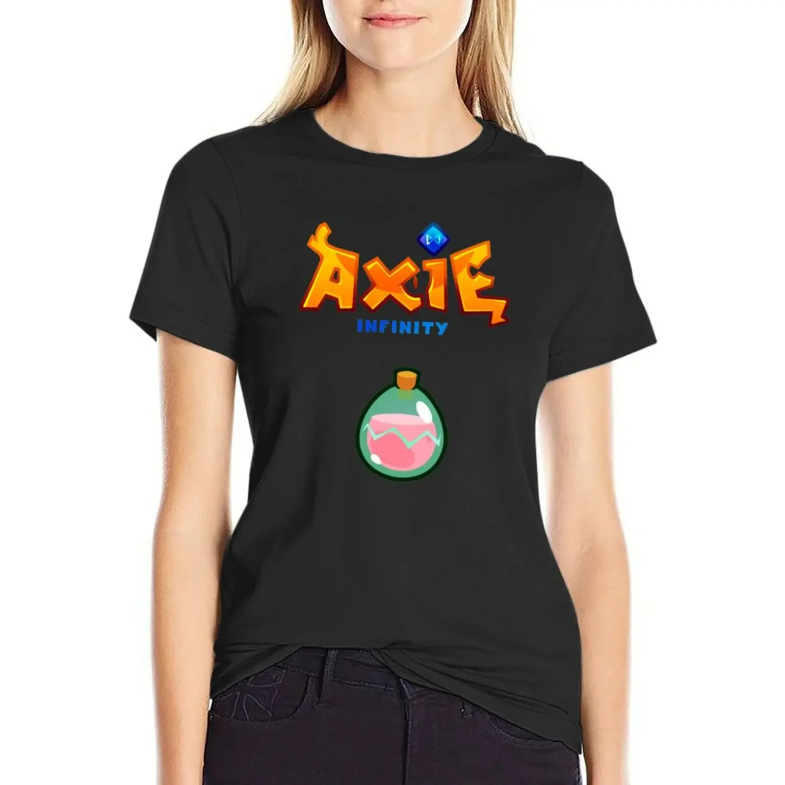 

Axie Infinity Game T-Shirt Blouse female funny T-shirts for Women