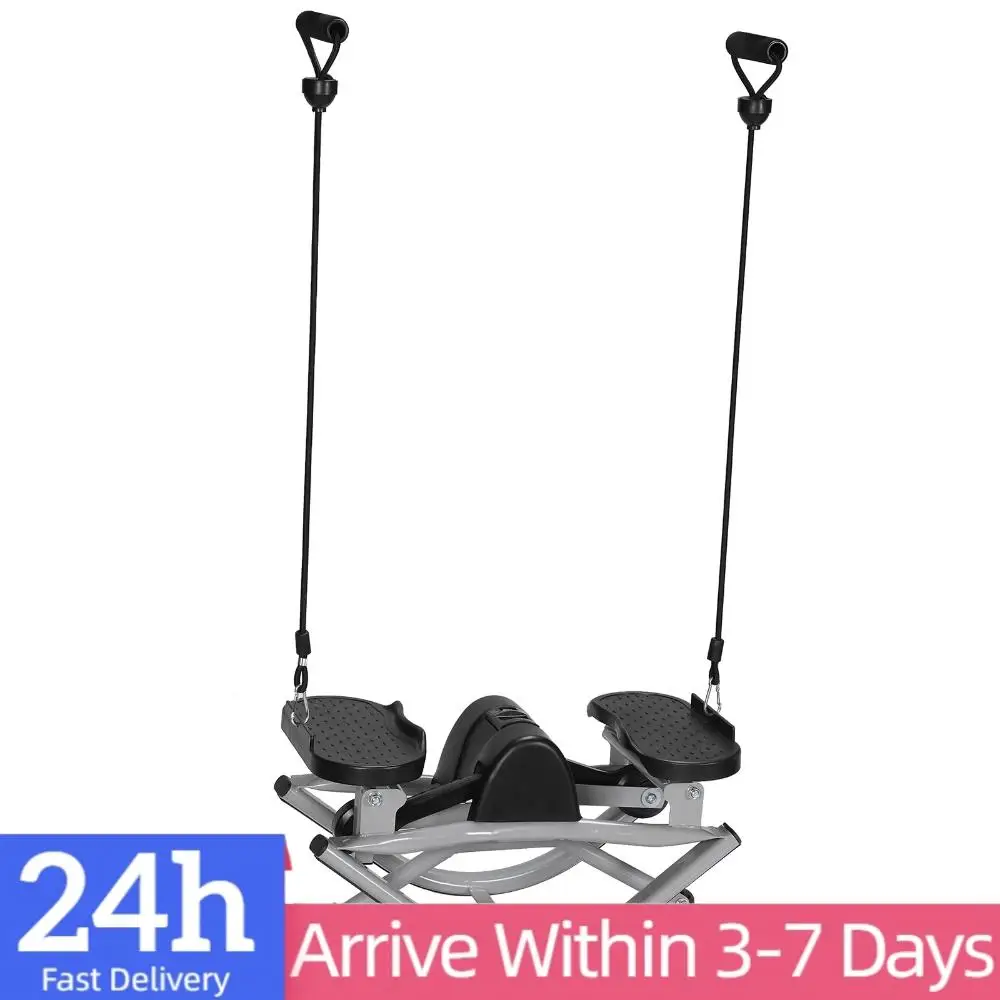 

Lateral Rocking Steppers with Digital Display & Resistance Bands 250 LBS Weight Capacity for Knees Joints Legs Glutes Abs