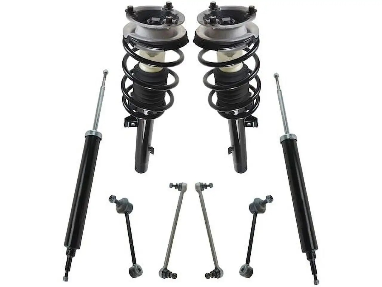 

Front and Rear Shock Strut Coil Spring Sway Bar Link Kit 8 Piece - Compatible with 2007 - 2013 BMW 335i RWD 2008 2009 2010 2011