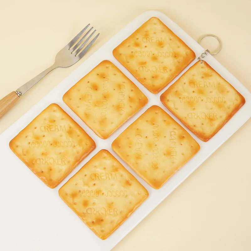 محاكاة المعجنات الغذاء المفاتيح وهمية الكوكيز نموذج الصودا الكوكيز المفاتيح للرجال النساء حقيبة السيارة قلادة مجوهرات هدايا