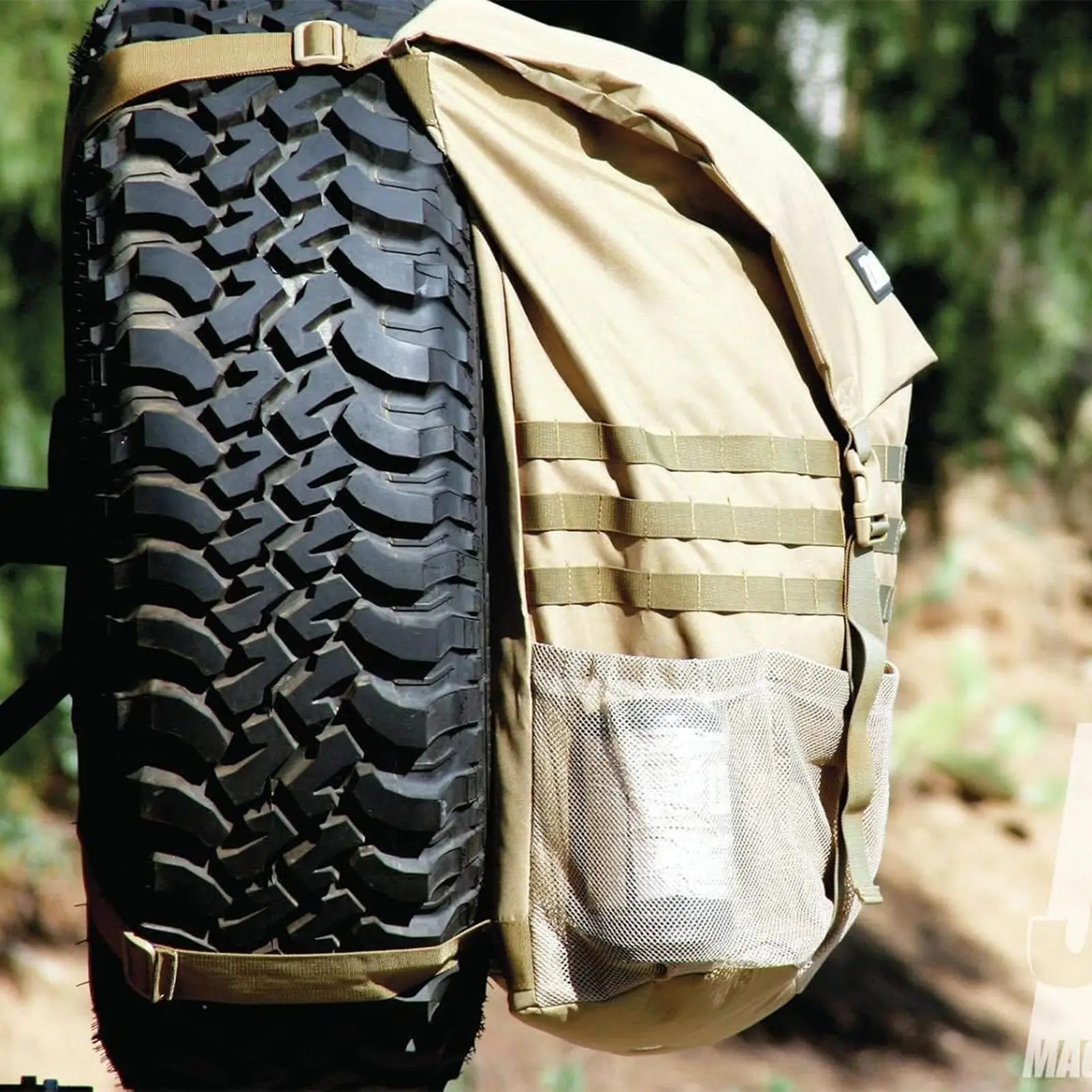 

Car Spare Tire Garbage Bag Tool Storage Bag Spare Tire Hanging Bag Desert Off-road Spare Tire Storage Bag for Trucks and SUVs