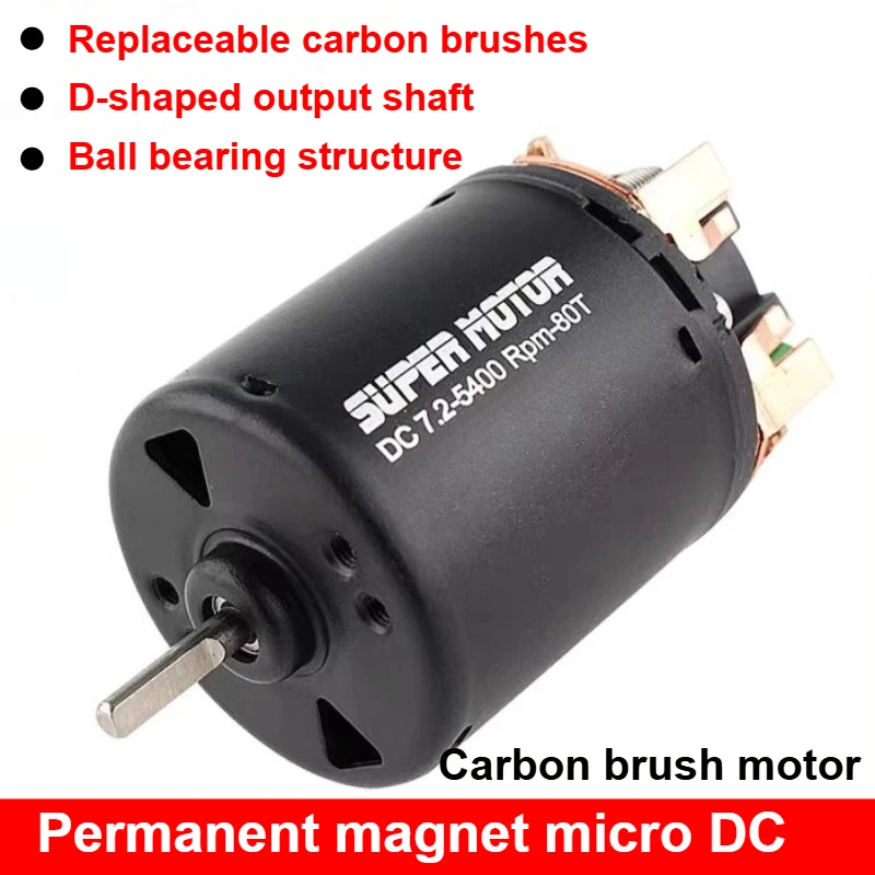 

1pc 540 Brushed Motor 80T 13T 17T 23T 21T 27T 35T 45T 55T for 1/10 Off-Road Rock Crawler RC Car 540 Brushed Motor