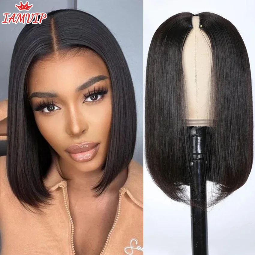 IAMVIP Short Bob Straight Lace Frontal Wigs 200% Bob Lace Front Human Hair Wig For Women Hd Lace Frontal Wig Human Hair