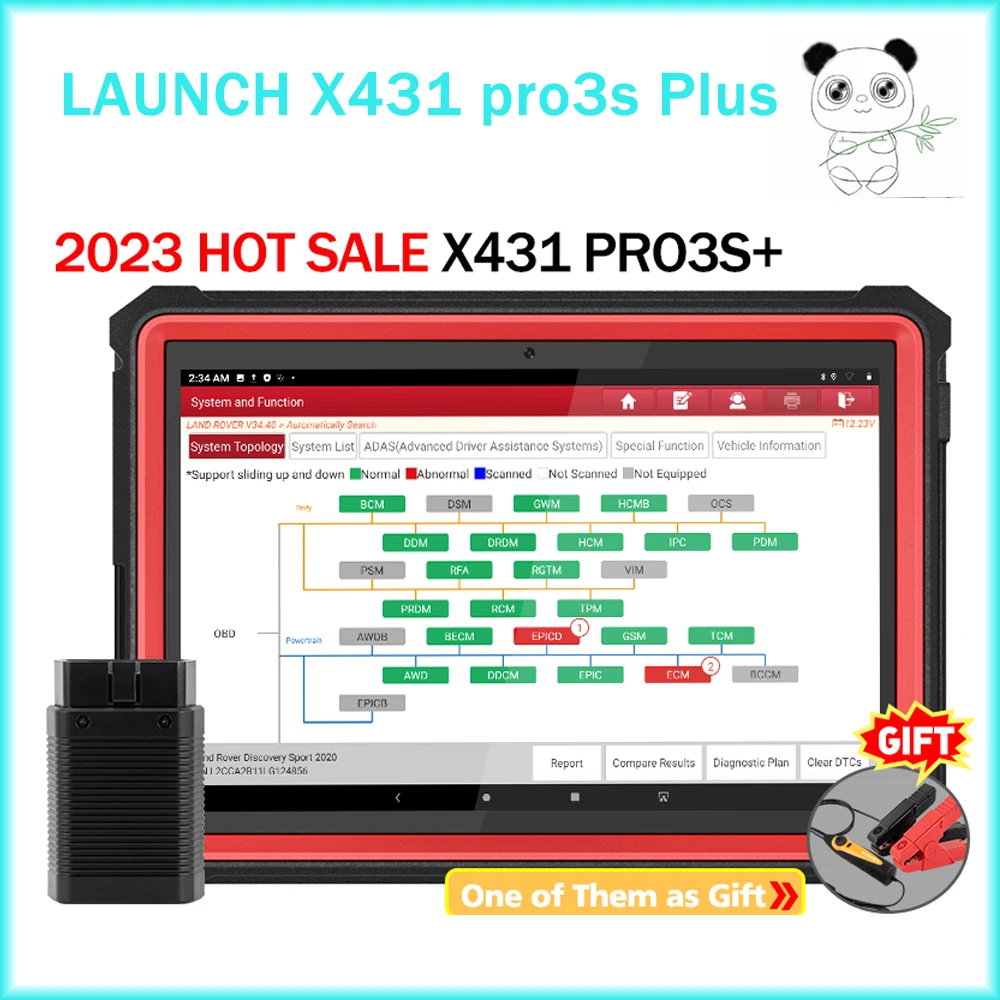 

LAUNCH X431 pro3s Plus 10.1" Full system Automotive Diagnostic tools ECU Coding Active test obd2 scannner for car pk x431 pro v+