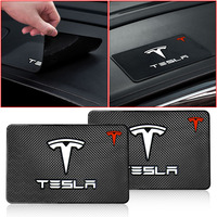 Car Ornament PVC Anti-Slip Mat Sticky Pad Dashboard Accessories For Tesla Model 3 2022 S X Y Style Roadster Invader Coil Mod WYE