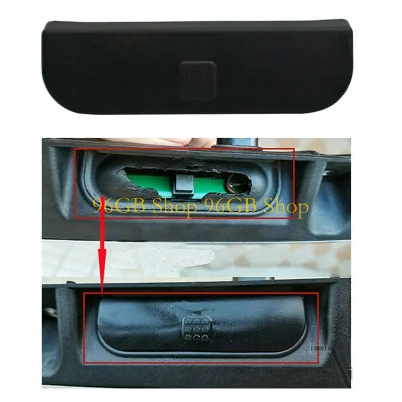 96GB R50 R52 R56 R57 Trunk Handle Button Covers Replace 51137039261 Tailgate Handle Switch Rubber Button Caps