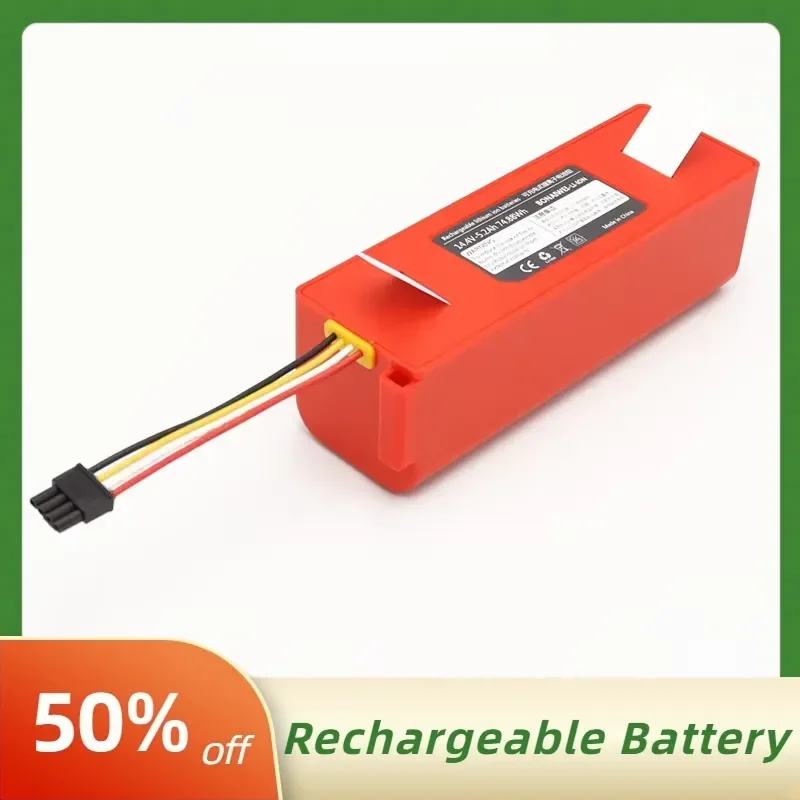 Replacement Sweeping Robot Batteries for Xiaomi Mijia 1st/2nd Roborock S50/1/52/53/55 Large Capacity Rechargeable Batteries