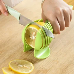 1PC Plastic Kitchen Handheld Potato Slicer Tomato Cutter Tool Lemon Cutting Cooking Kitchen Accessories Kitchenware
