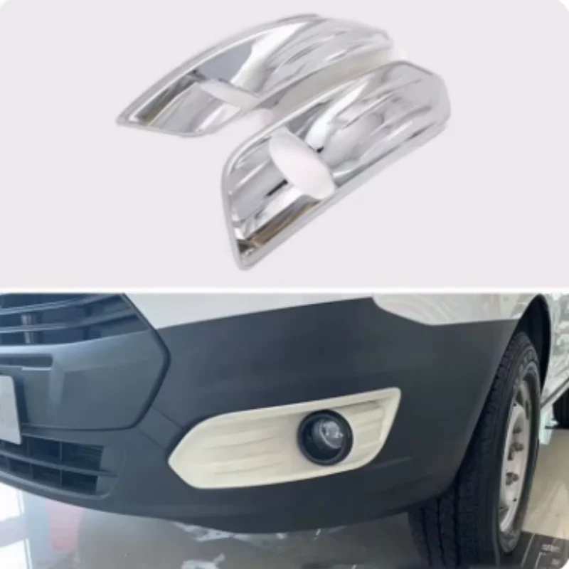 

For Ford Transit 2017-2022 Car Front Fog Light Lamp Cover Decoration Cover ABS Auto Moldings Accessory