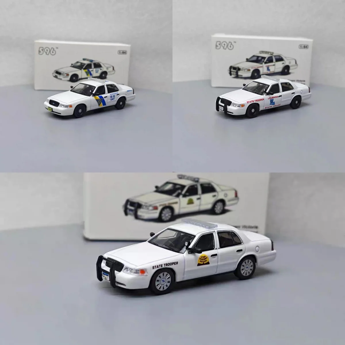 

596 Model 1:64 Suburban/ Victoria Crown Los Angeles Fire Department Alloy Car model