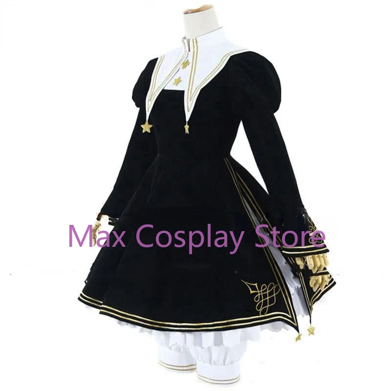 Cardcaptor Sakura KinomPain Anime Cosplay Costume, robe Lolita, perruque noire, taille personnalisée XY, Max