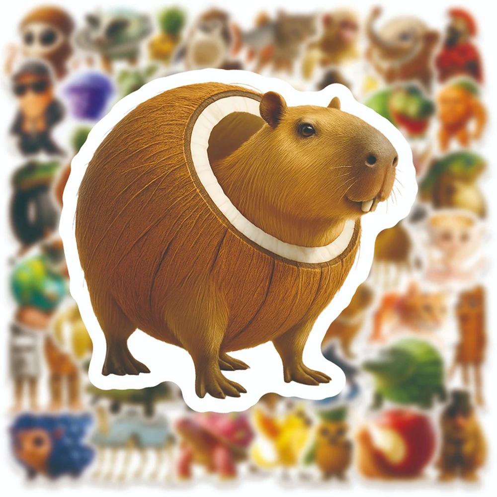 10/30/60 pçs engraçado abstrato animal meme adesivos tung tung sahur italiano brainrot decalques diy bagagem telefone criança adesivo brinquedos