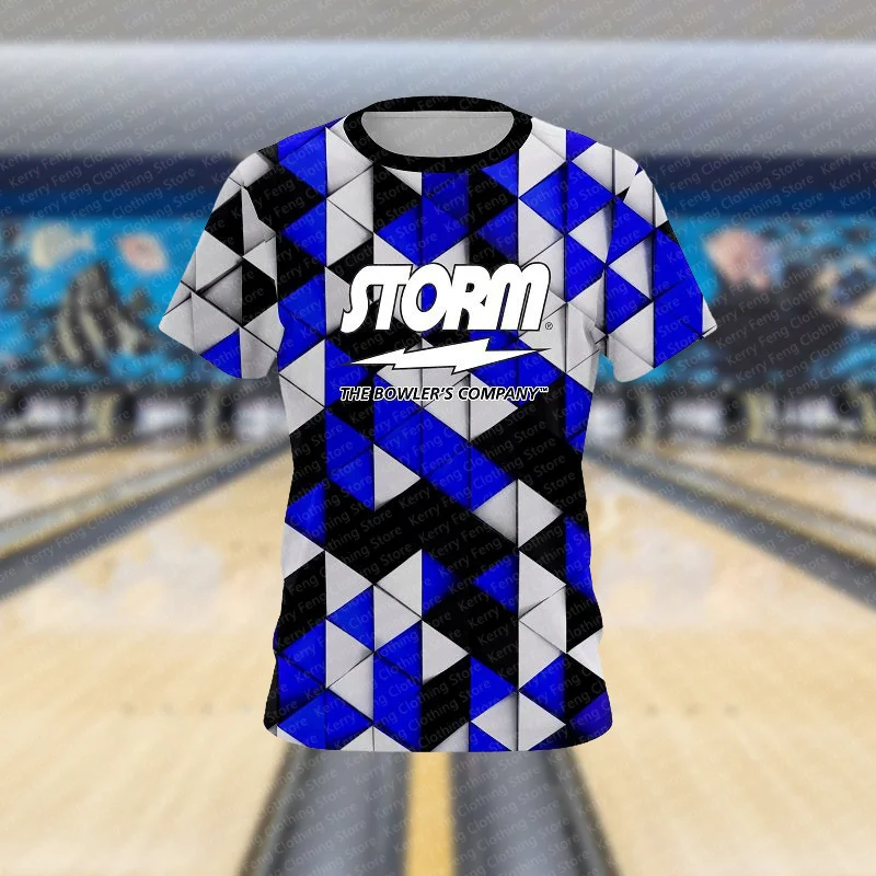 2024 Latest Hot Selling Bowling Men\'s Sports Shirt T-shirt Daily Indoor Leisure Comfortable Sweating Fashion Short Sleeve Top