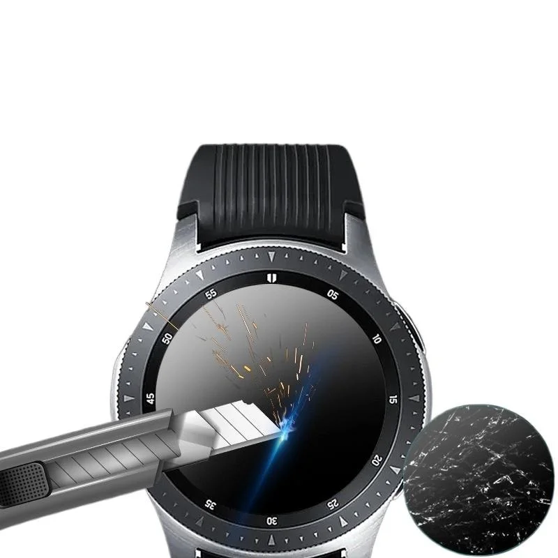 

For Samsung Gear Sport Gear 2 3 4 Zero Ultra Thin 9H Hard Anti Scratch Tempered Glass HD, Clear