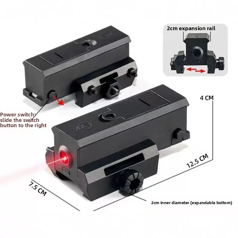 

Dry Fire Laser Trainer Tactical Red Laser Sight for 20 22 Rail with Nylon Mount.