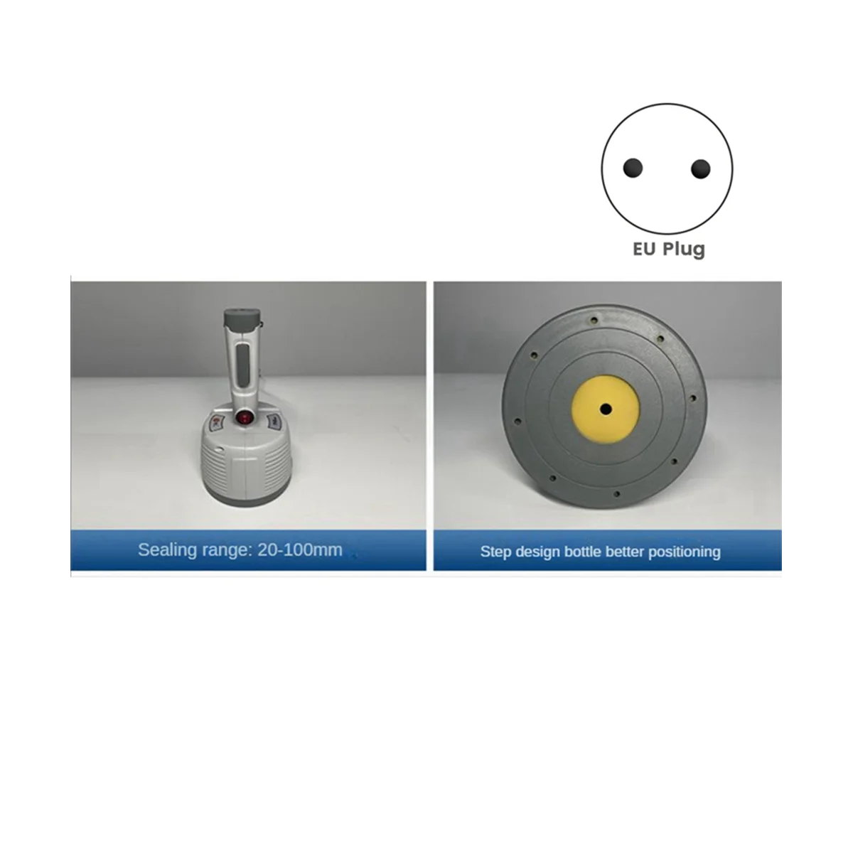A14G-اليد الكهرومغناطيسية التعريفي آلة الختم غطاء زجاجة ختم رقائق الألومنيوم آلة ختم البلاستيك الاتحاد الأوروبي التوصيل