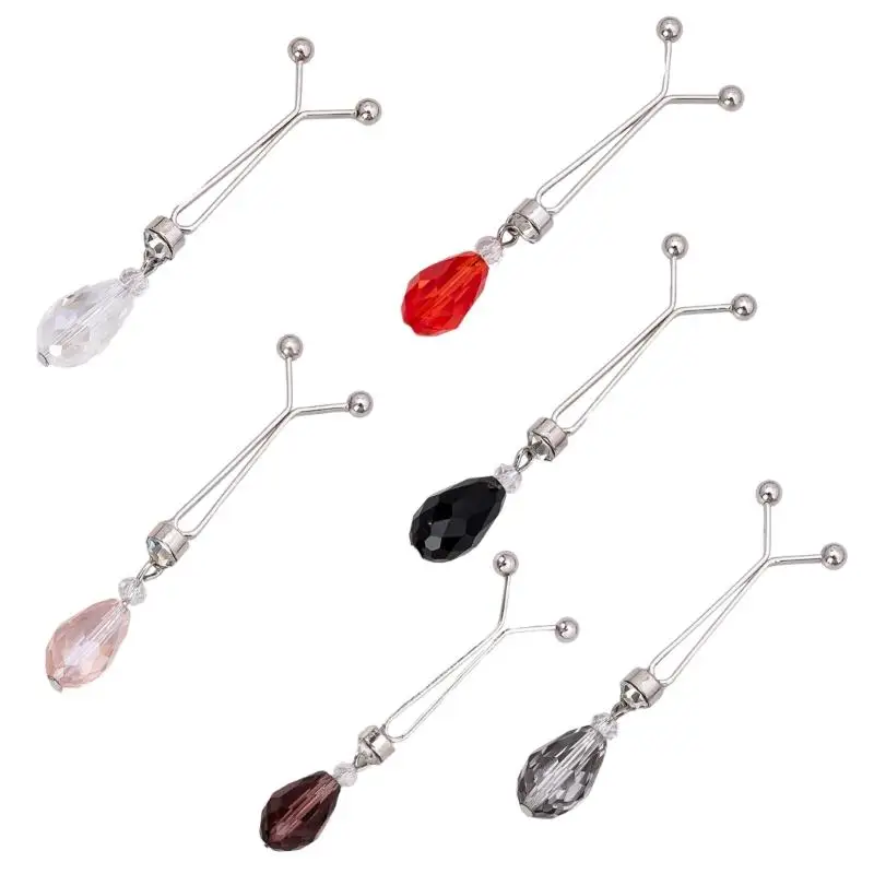 

652F Crystal Y Scarf Pin Clip For Pants Waist Adjustment Zinc Alloy Fashion Accessory Secure Practical No Tools Needed
